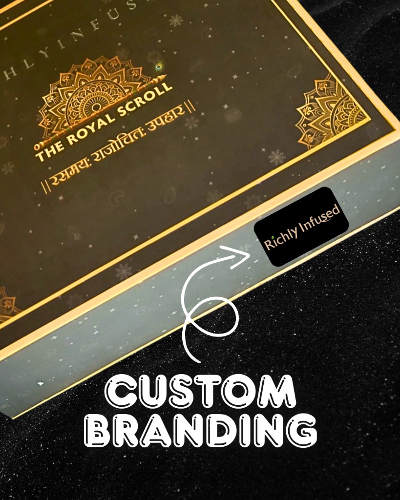 Custom Branding on Richly Infused packaging