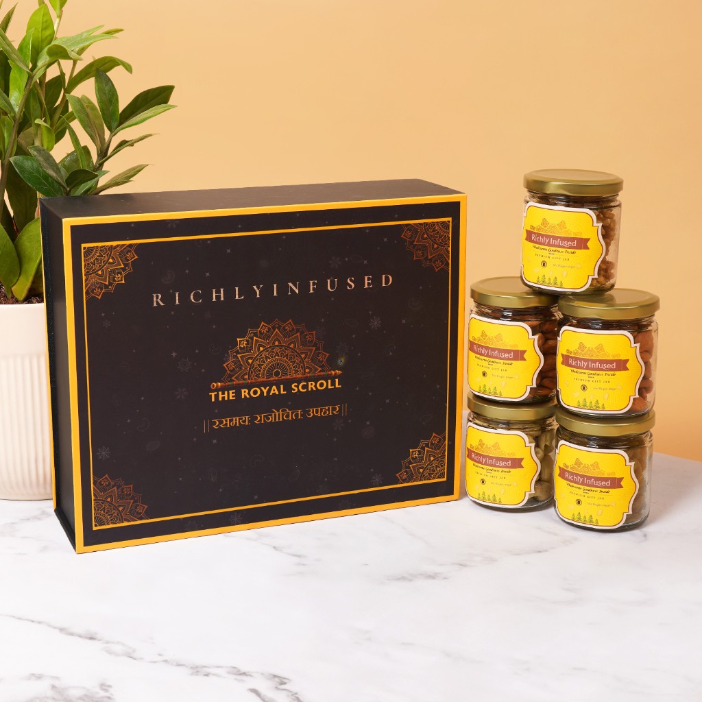 Richly Infused bespoke luxury gift boxes for weddings and corporate celebrations